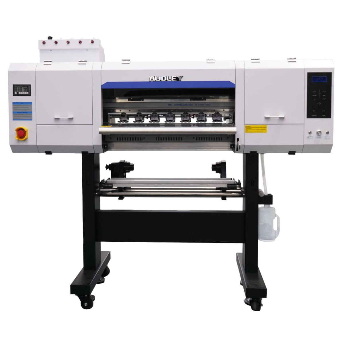 Representative AUDLEY printing machine; configuration may vary